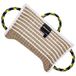Gappay Bidepude, 2-sidet (jute/nylon) med 3 hndtag