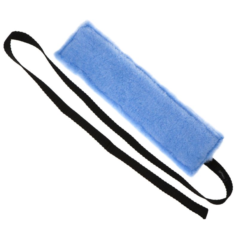 Bideplse i plys - til opstart / lettere bidearbejde -10 cm x 37 cm, Rem ca. 90 cm