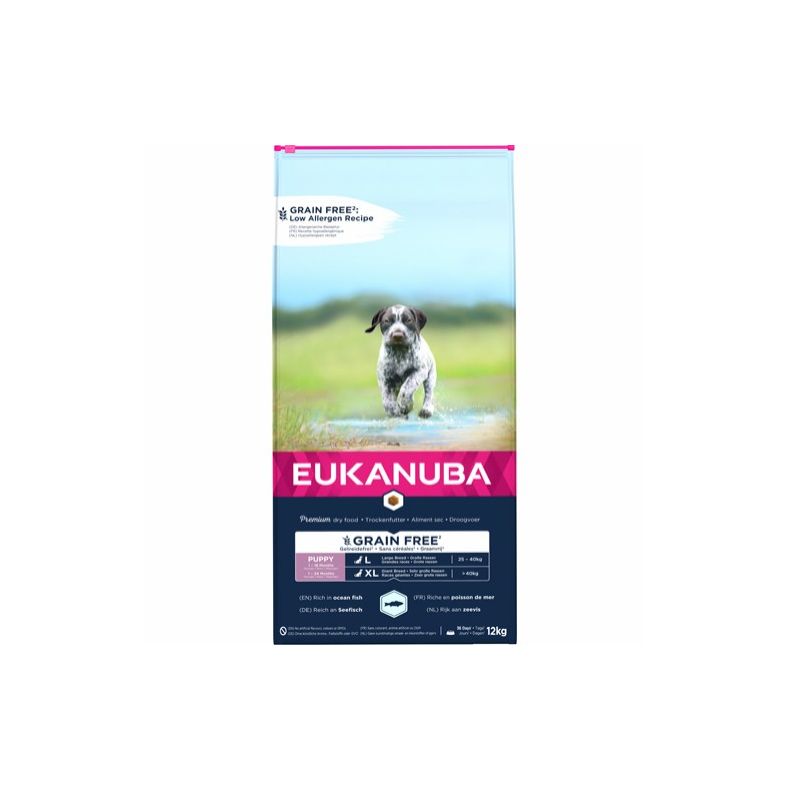 Eukanuba Puppy &amp; Junior Large - Grainfri - Ocean Fish - 