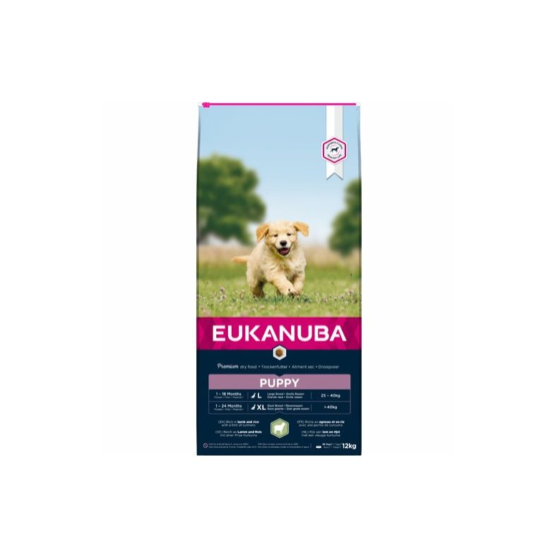 Eukanuba Puppy L/B - Lamb &amp; Rice 12 kg.