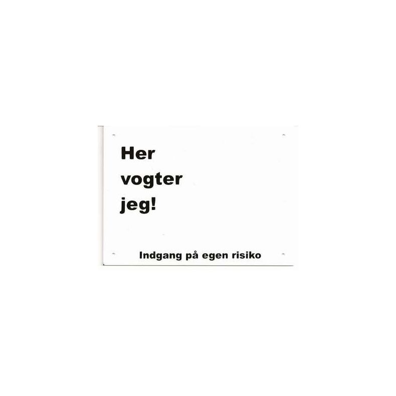 Her vogter jeg - hvid - lille
