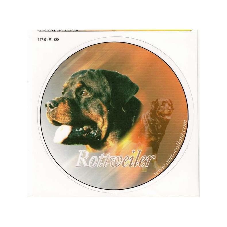 Run dekal med 2 rottweilere