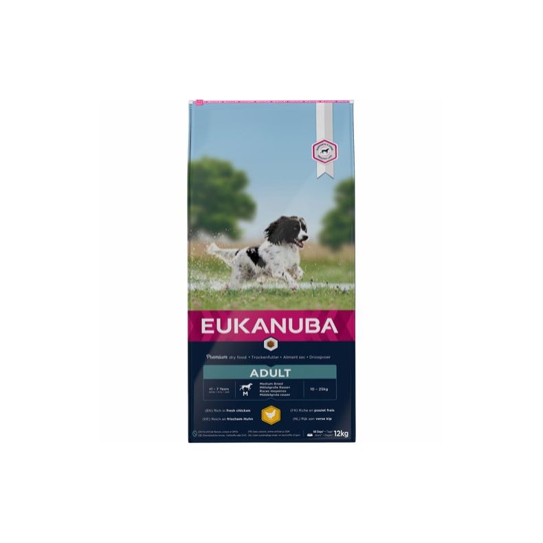 Eukanuba Adult Medium - Kylling 12 kg.