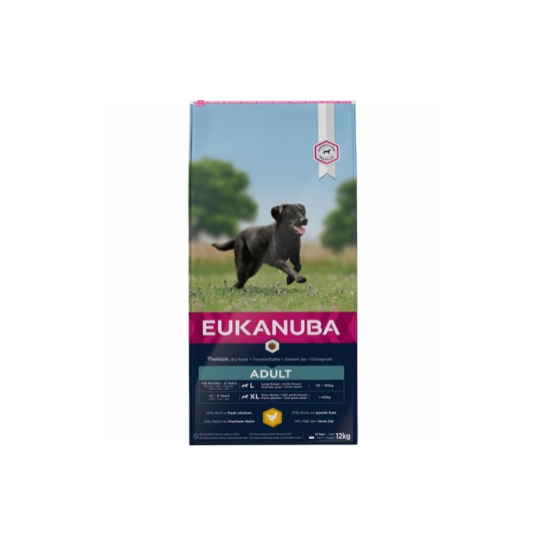 Eukanuba Adult Large - Kylling 12 kg.