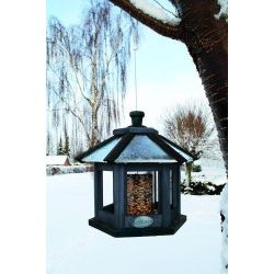 Fuglehus / foderautomat - 6 kantet