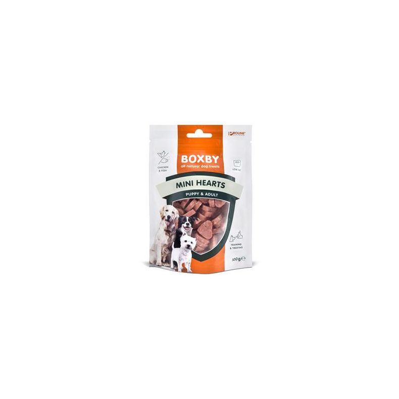 Boxby Mini Puppy Hjerter - 100 g