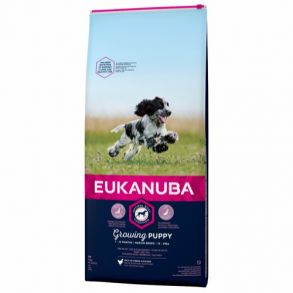 Eukanuba Puppy M/B - Kylling 12 kg.