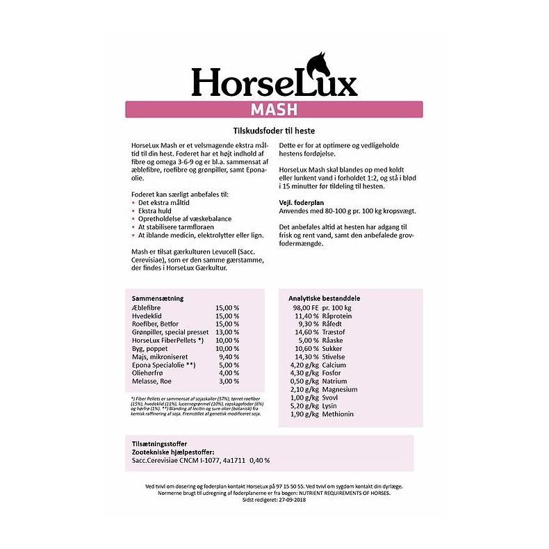 HorseLux Mash 15 kg