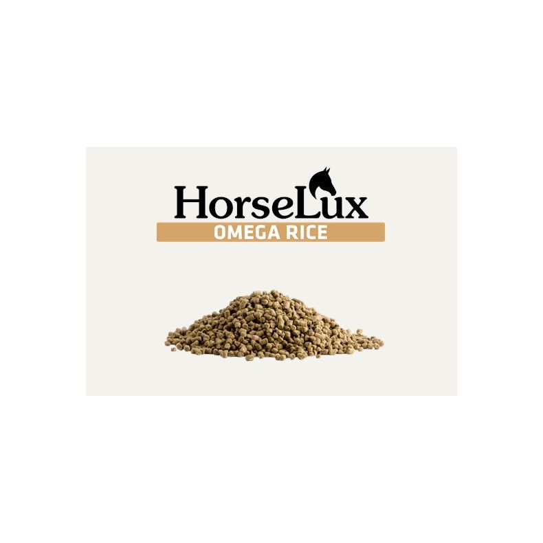 HorseLux Omega Rice 20 kg. (Kun afhentning)