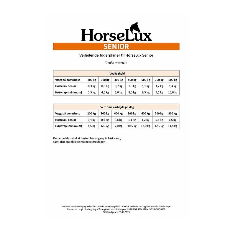 HorseLux Senior - 15 kg.