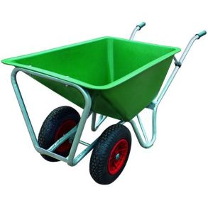 Staldkrre Galv. m/ Plastkasse 160 L (Levering ca. 1-2 uger)