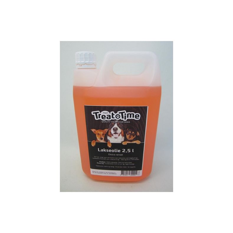 Treat Time Lakseolie 2,5 liter m/omega 3 &amp; 6
