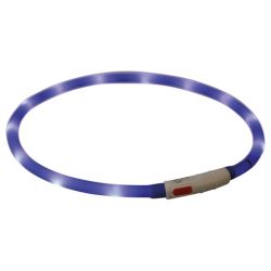 Lyshalsb�nd - Flash lysring USB - Silicone XS-XL 70 cm/�10