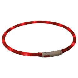 Lyshalsb�nd - Flash lysring USB - Silicone XS-XL 70 cm/�10