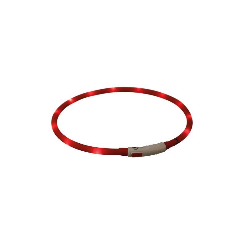 Lyshalsb�nd - Flash lysring USB - Silicone XS-XL 70 cm/�10