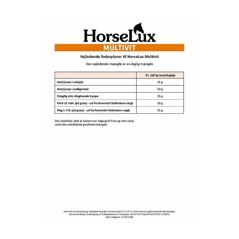 HorseLux Multivit - 12 kg 