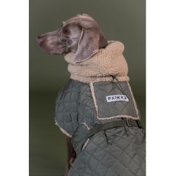 Paikka Quilted Sherpa Jakke, Olive (Leveringstid ca. 7 dage)