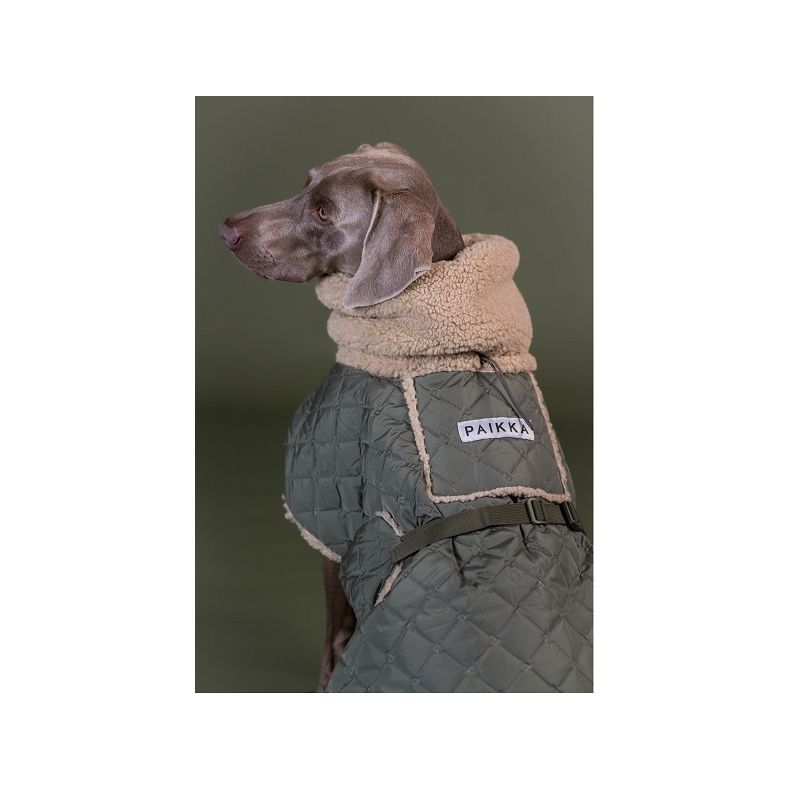 Paikka Quilted Sherpa Jakke, Olive (Leveringstid ca. 7 dage)