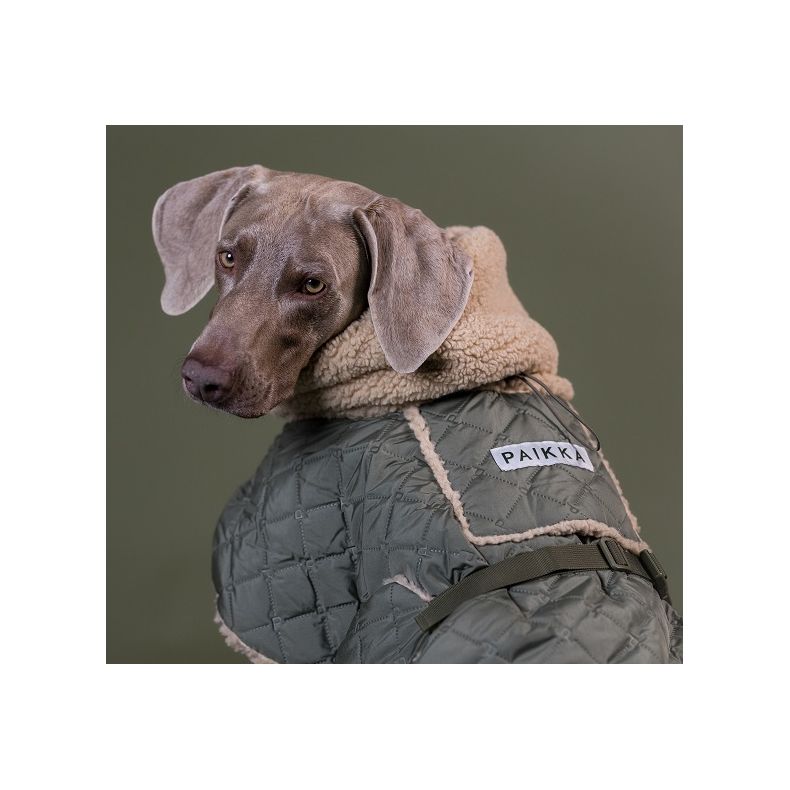 Paikka Quilted Sherpa Jakke, Olive (Leveringstid ca. 7 dage)