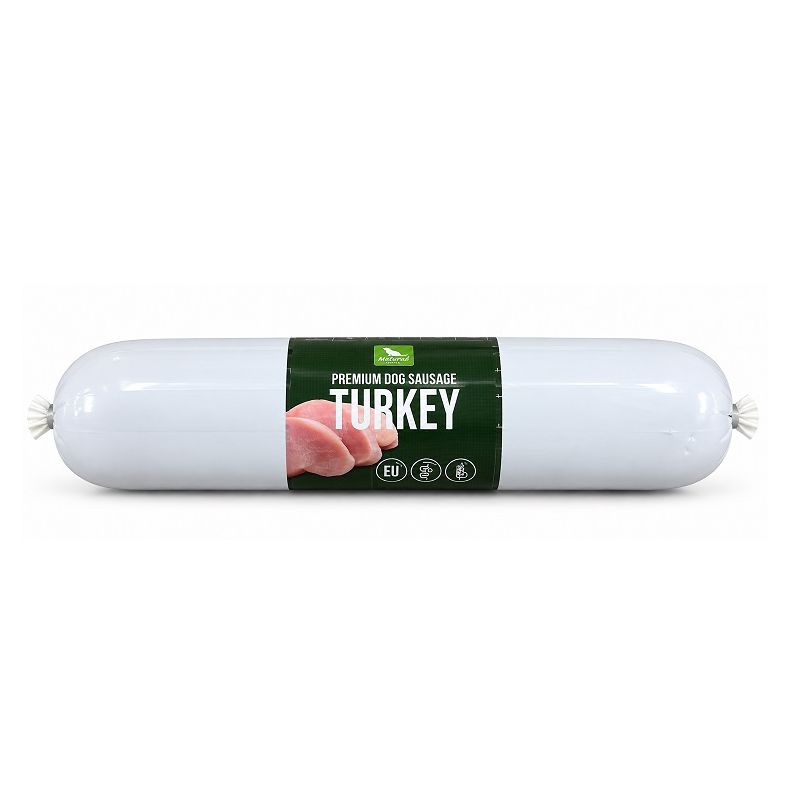 Pat� - Natural Premium Dog Sausage � Turkey 800 g (Tr�ningsp�lse)