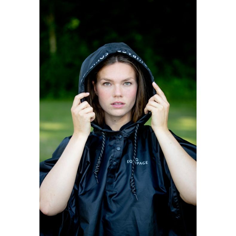 Poncho - Lala Regn Poncho - Sort - One size