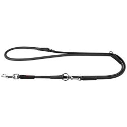 Waudog Soft rundsyet lder dressurline / 183 cm/10mm - Sort