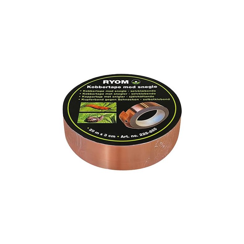 Snegletape Kobber Ryom 20 M X 3 cm