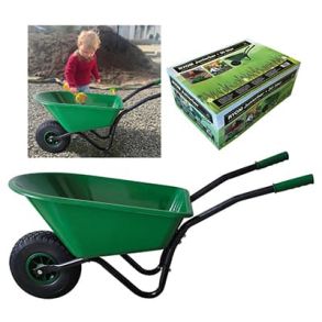 Junior-/brne Trillebr /  grn plastkasse 30 ltr