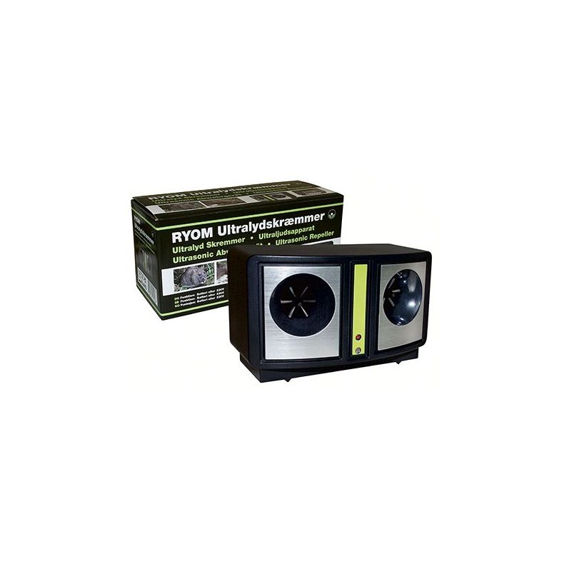 Ultralydskr�mmer mod mus, rotter og m�r. Ryom Batt-200M2 / til batteri eller 230V