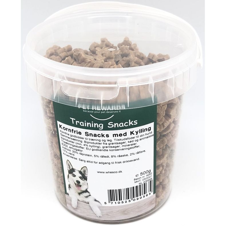 Kornfri Snack m/kylling - 500 g