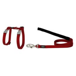 Red Dingo Kattesele + Line - QPet